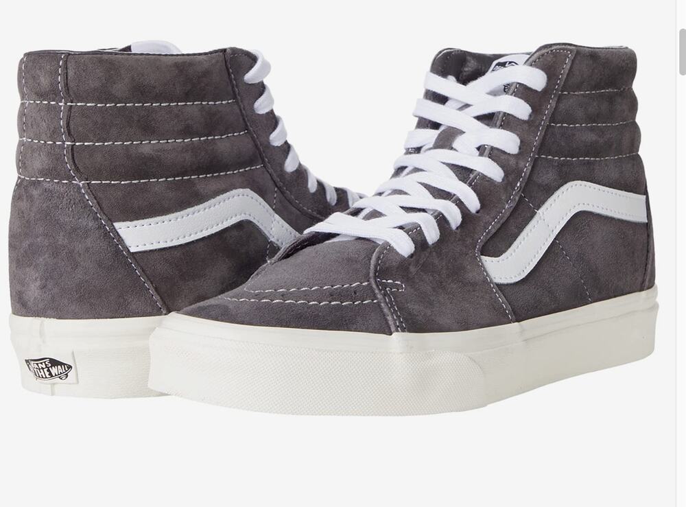 Vans Grey SK8-Hi Rabbit Frost Skate Shoes New with tags Mismatched